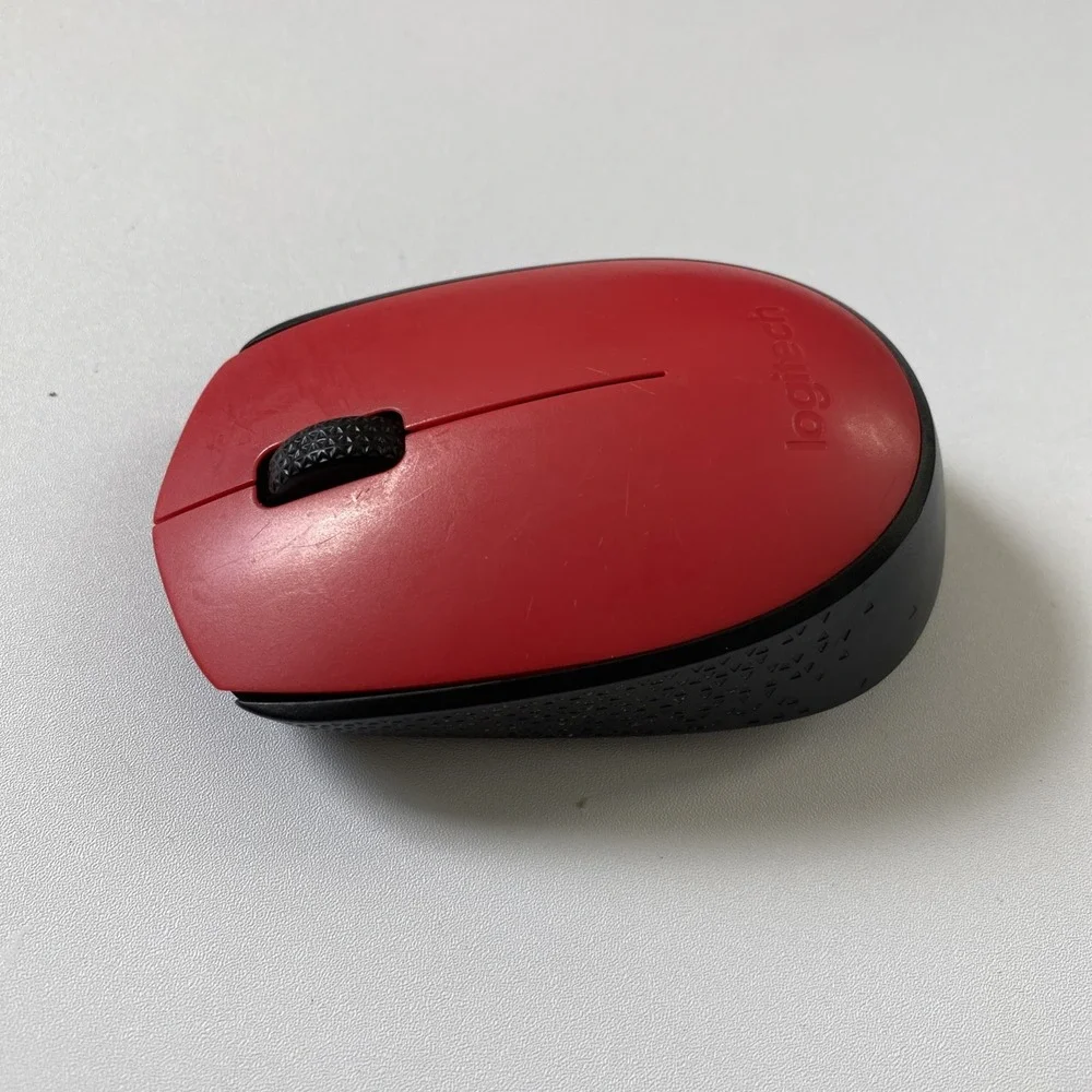 Logitech‎ - M170 Wireless Mouse For PcMac,2.4 Ghz With USB Mini Receiver - Red